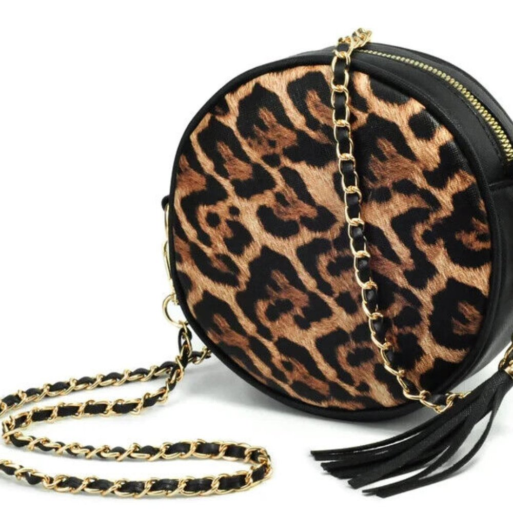 Hoxis Leopard Print Bag NWT